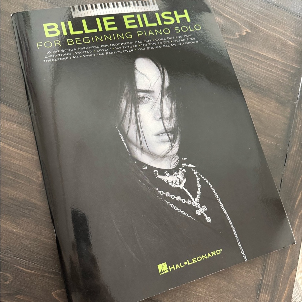 Billie Eilish Piano Solo Music Book